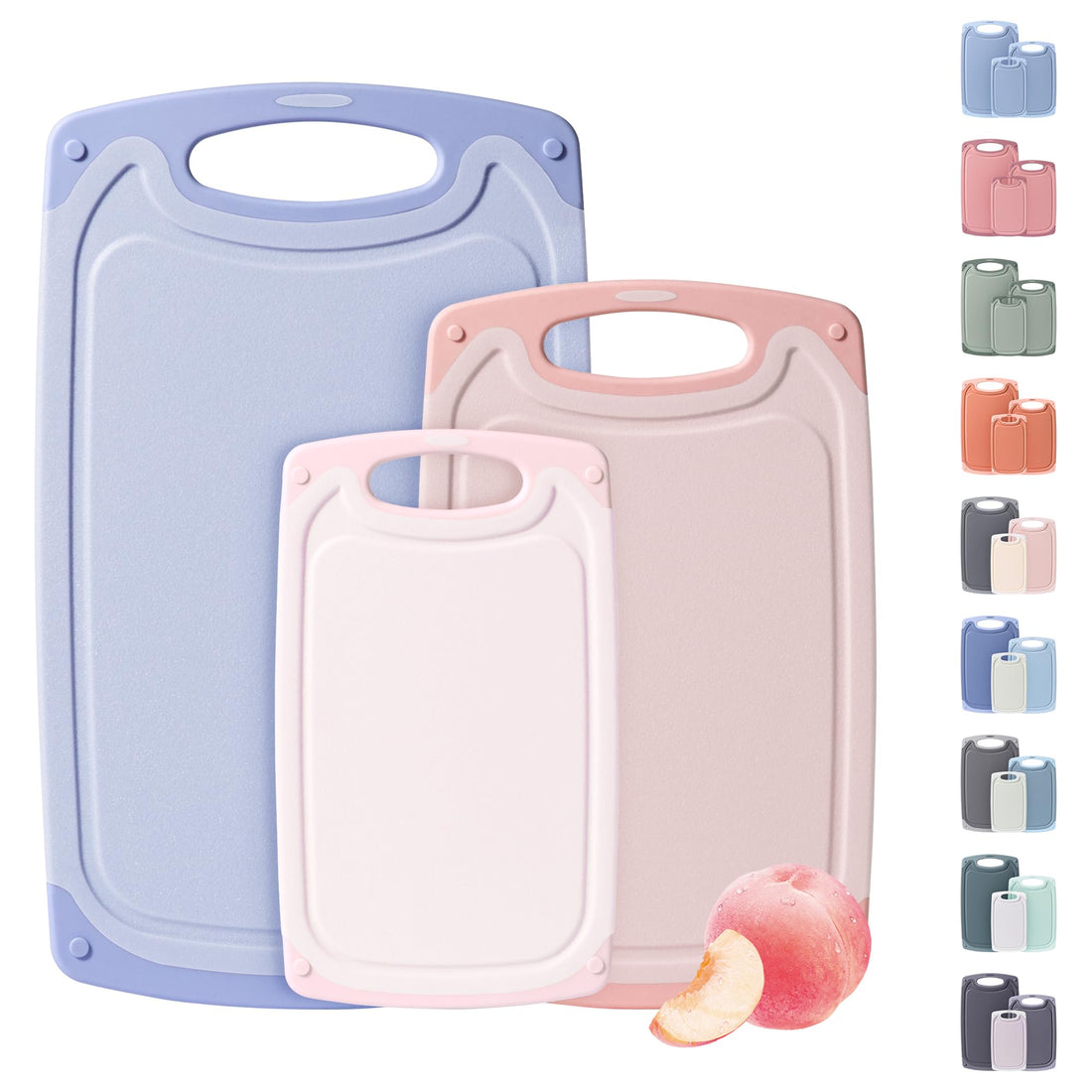 Plastic Cutting Board Set Non Slip Feet Over Sink Kitchen Gadgets Best 2024 Seller First Apartment Essentials New Home Must Haves Things Stuff Accessories House Warming Housewarming Hostess Host Gifts