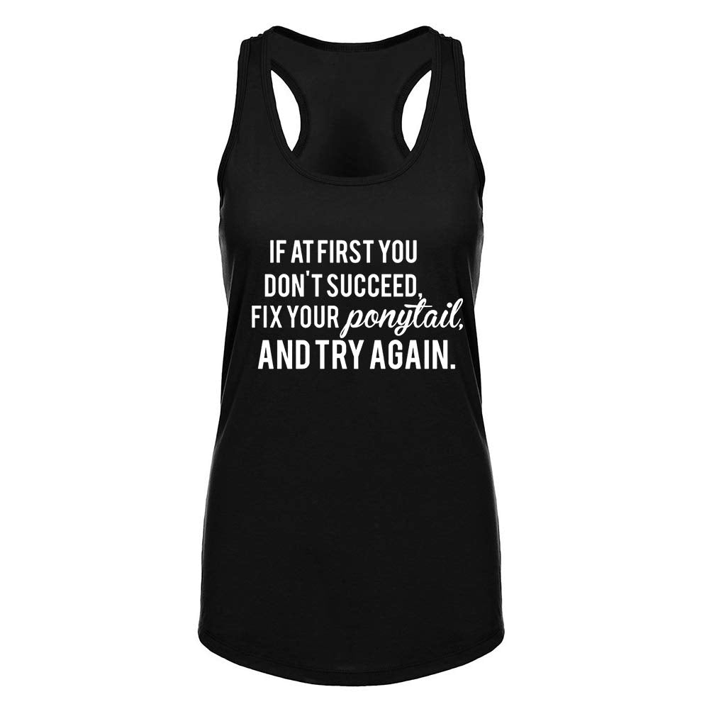 FANNOO Workout Tank Tops for Women-Womens Motivational Saying Fitness Gym Racerback Sleeveless Shirts Black